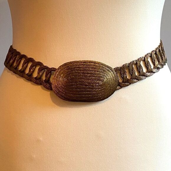 Accessories - Vintage Bronze Link Belt with Big Buckle